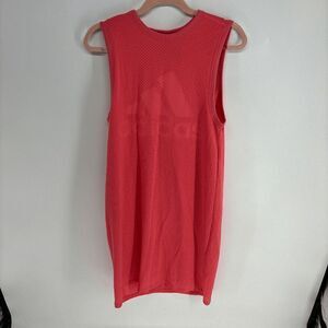 Adidas Logo Streetwear Womens Pink preowned sleeveless shift tank dress XS
